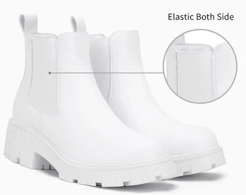 Miniatura 5 de Jeossy Botines Chelsea 9620 para mujer Botines elásticos con plataforma y suela de lengüeta a la moda