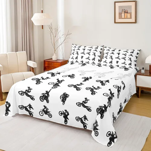 Miniatura 10 de Manfei Juego de sábanas de dibujos animados para niños, tamaño individual, bonito juego de ropa de cama de animales y mascotas, decoración