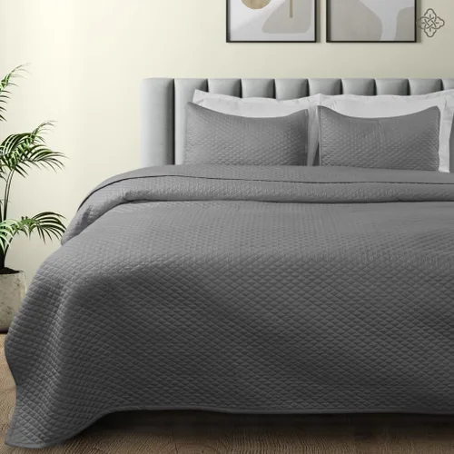 Miniatura 3 de BIOWEAVES Colchas 100% algodón orgánico tamaño Queen – Colchas acolchadas con costuras de diamante – Juego de colcha de gran tamaño para todas