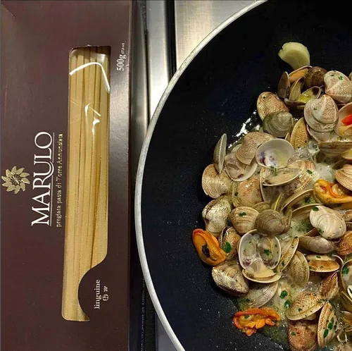 Miniatura 3 de Marulo Pasta orgánica italiana Linguine, USDA Organic (12 unidades x 1.1 lb) - Pasta artesanal tradicional de bronce troquelada, producto