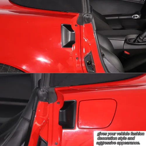 Miniatura 7 de Lcojicep Cubierta decorativa de ABS para manija de puerta, compatible con Corvette C6 2005-2013, cubierta de cuenco para manija de puerta exterior