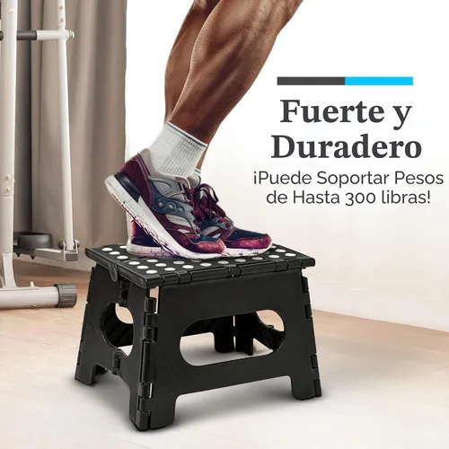 Miniatura 4 de Handy Laundry Taburete plegable de paso - Taburete plegable lo suficientemente resistente para apoyar a adultos y lo suficientemente seguro