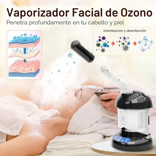 Miniatura 3 de Vaporizador de Cabello Kingsteam 2 en 1 Vaporizador Facial de Ozono, Diseñado para Uso de Cuidado Personal en Casa o Salón de Peluquería