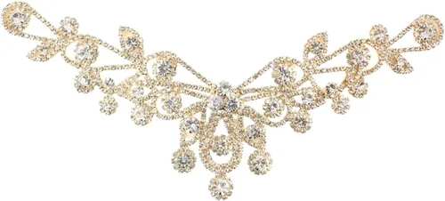 Miniatura 14 de PEARLY JUN Apliques de Pedrería Plateados Parches de Apliques de Diamantes para Vestidos Costura a Mano Proyectos de Manualidades DIY Ropa de Boda