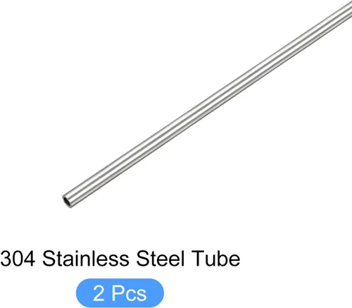 Miniatura 5 de METALLIXITY Tubo de acero inoxidable 316 (0.039 in de diámetro exterior x 0.006 in de pared T x 9.843 in de largo), 2 piezas, tubo recto