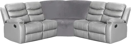 Miniatura 9 de Funda para asiento en forma de cuña de esquina de ULTICOR para sofá reclinable en L (negro)