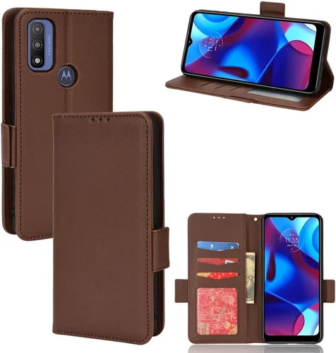 Miniatura 231 de Funda de piel sintética compatible con Motorola Moto E22 4G, funda de piel sintética compatible con Motorola Moto E22i 4G, color negro