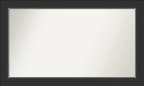 Miniatura 303 de Amanti Art Espejo personalizado, espejo de baño negro Astor, espejo de pared o espejo de tocador de baño sobre el fregadero (25 x 25 pulgadas)