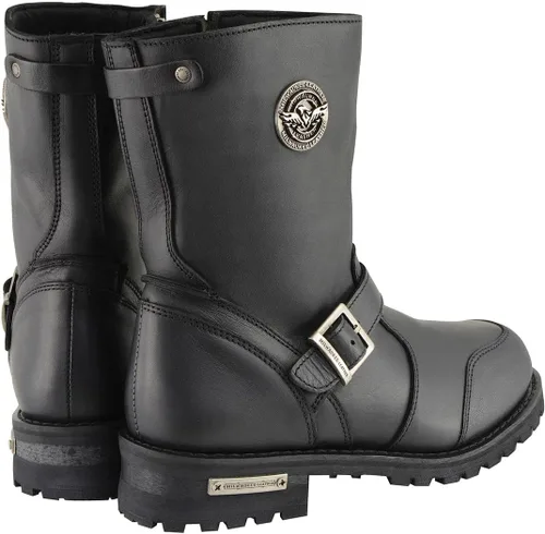 Miniatura 7 de Milwaukee Leather Botas clásicas para hombre con detalle de hebilla