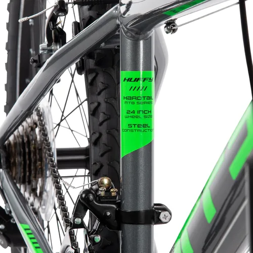 Miniatura 9 de Huffy Bicicleta de montaña Stone para hombres y mujeres, 20"/24"/26", 6 velocidades (20") o 21 velocidades, suspensión delantera o doble (varía)