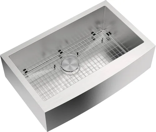 Miniatura 3 de ZUHNE Fregadero de cocina de acero inoxidable (delantal frontal de 36 pulgadas, cuenco individual calibre 16)