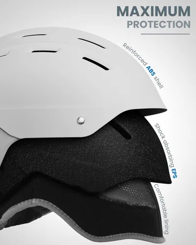 Miniatura 2 de OutdoorMaster Kelvin II - Casco de esquí para deportes de nieve, casco de snowboard para hombres, mujeres y jóvenes