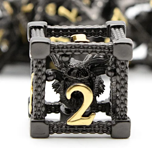 Dados DND, HNCCESG Beholder'S Eye DND, juego de 7 piezas, dados de mazmorras y dragones para dados D&D, dados de metal monstruo ocular para juegos