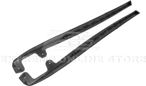 Miniatura 7 de Para Chevrolet Corvette C6 Grand Sport y Z06 2005-2013 EOS ZR1 estilo faldones laterales paneles de umbral con guardabarros par
