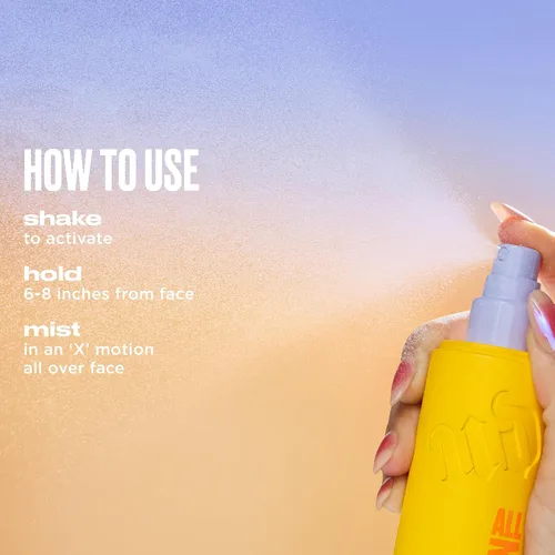 Miniatura 8 de Urban Decay All Nighter - Spray Fijador de Maquillaje Impermeable de Viaje, Acabado de Brillo Piel de Cristal, Hasta 24 Horas de Uso, Niebla Facial