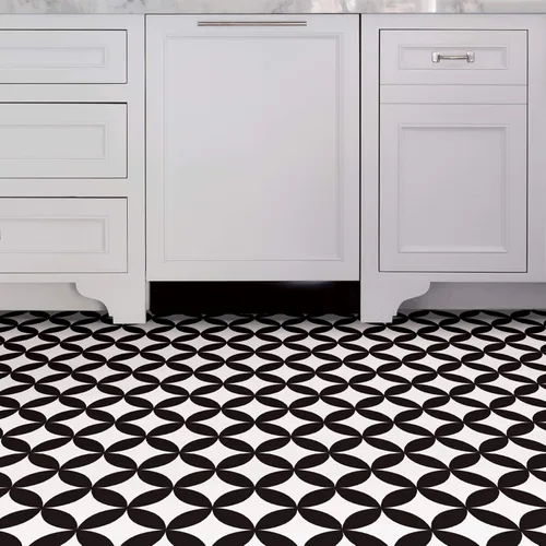 Miniatura 8 de FloorPops FP3301 Azulejos adhesivos para suelo Starlight, color negro (Paquete de 2)