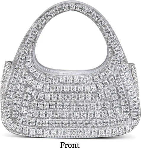 Miniatura 4 de BBTT.ful Bolsos de noche con diamantes de imitación para mujer (varios colores)