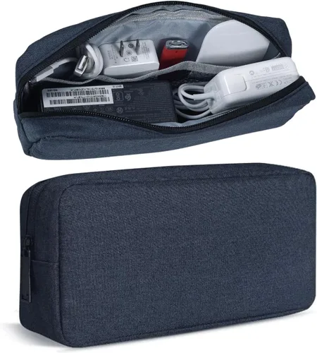 Miniatura 18 de CAAORDKSO Organizador de Electrónicos Estuche de Viaje, Organizador de Cables Bolsa Organizadora de Cables de Viaje Impermeable Portátil Estuche