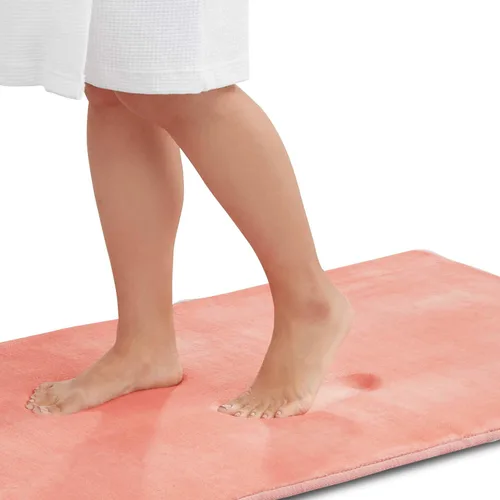 Miniatura 14 de Alfombra de Baño de Espuma Viscoelástica Antideslizante Absorbente Súper Acogedora de Terciopelo para Baño (17 pulgadas X 24 pulgadas, Autumn Glaze)
