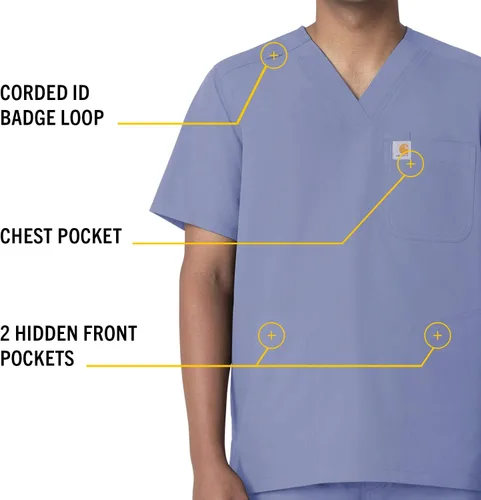 Miniatura 3 de Carhartt Camiseta con cuello en V Force para hombre