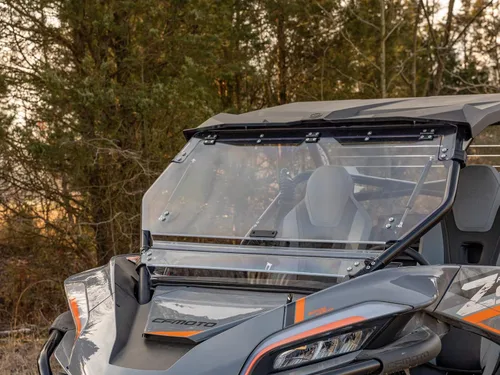 Miniatura 3 de SuperATV - Parabrisas UTV de policarbonato resistente a los arañazos de 1/4 pulgadas para CFMoto ZForce 950 2020-2022 Posiciones completas, medias