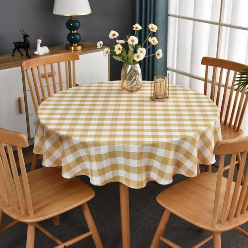 Miniatura 25 de Mantel de Algodón Resistente para Mesa Cuadrada Estilo Granja Vintage Mantel Lavable Cobertura de Mesa Rústica (Gris, 52''x52'')