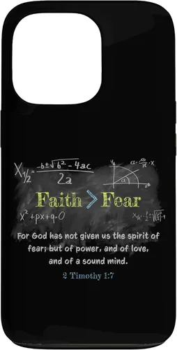 Miniatura 10 de Faith > Fear 2 Timothy 1:7 Christian Verse Math Equation Case for iPhone 17