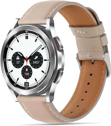 Miniatura 9 de Tasikar Bandas de Cuero Compatibles con Samsung Galaxy Watch 47mm 7/6/5/4 Banda/Watch 6 Classic 43mm 47mm/Watch 5 Pro Banda, Correa de Cuero Genuina