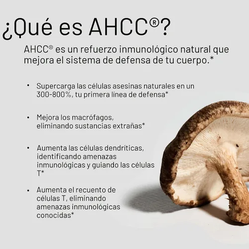 Miniatura 3 de Quality of life. Ahcc Kinoko Platinum. Extracto de hongos 0.026 oz 60 cápsulas, 812259003370, 1