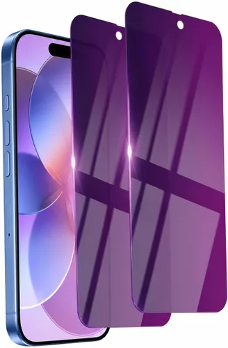 Miniatura 29 de Paquete de 3 protectores de pantalla de privacidad para iPhone 17 Pro Max, vidrio templado de 6.9 pulgadas, protección ocular antiespía, cobertura