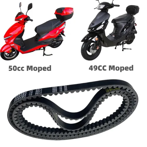 Miniatura 5 de Paquete de 3 correas de transmisión 669 18 30 CVT de repuesto para motor GY6 de 4 tiempos, 49 cc, 50 cc, 139 QMB, compatible con Axis m200 Roketa