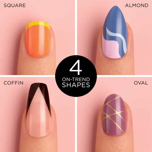 Miniatura 4 de Sally Hansen Salon Effects® Perfect Manicure, Buff & Tumble, uñas a presión, forma ovalada, pestañas adhesivas no dañinas, lima y almohadilla