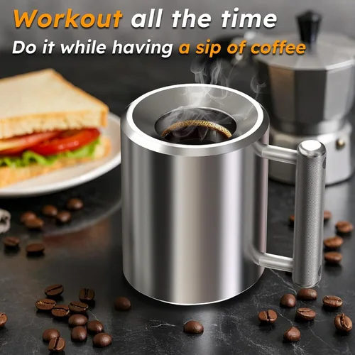 Miniatura 2 de Taza pesada de 18 libras y 10 onzas de acero inoxidable con mancuernas para ejercicio, taza de agua, súper pesada, entrenamiento de fitness