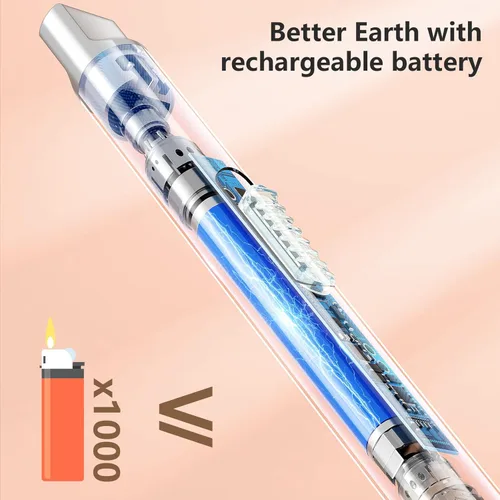 Miniatura 6 de REIDEA Encendedor de vela electrónico de arco resistente al viento, recargable por USB, sin llama, con botón de seguridad para el hogar, S4
