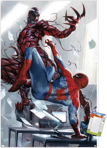 Miniatura 9 de Trends International Marvel Comics Carnage - Póster de pared de batalla con Spider-Man, 22.375 x 34 pulgadas, versión premium sin marco