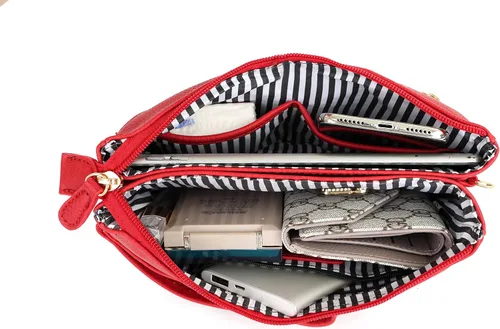 Miniatura 5 de Solene Bolso bandolera ligero con múltiples compartimentos para mujer