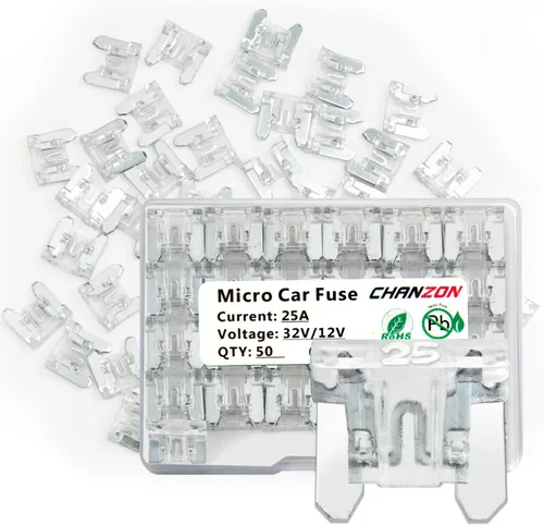 Miniatura 10 de Chanzon 10 Uds. 10 unids 10A bajo perfil Mini Micro Blade Fusible 10 Amp 32V Fusibles de soplado rápido para automóvil, camión, vehículo SUV