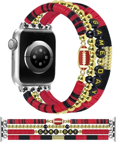 Miniatura 19 de JR.DM Correa de reloj de Halloween Compatible con Apple Watch de 38 mm, 40 mm, 41 mm, 44 mm, 42 mm, 45 mm, 46 mm, linda, preppy, hecha a mano