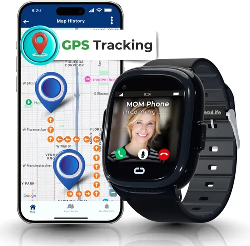 Reloj para niños con rastreador GPS, llamadas bidireccionales, seguimiento en tiempo real y alertas SOS, reloj inteligente para llamadas y mensajes