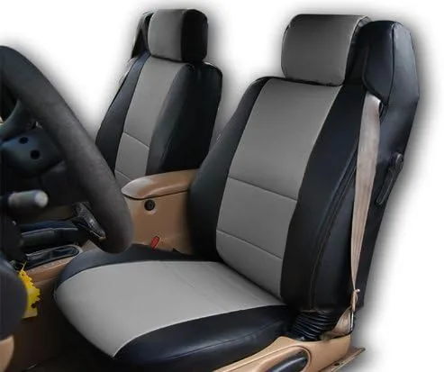 Miniatura 5 de Iggee Chrysler Sebring 1996 ~ 2000 convertible de cuero artificial Exact Original Fit 2 fundas de asiento delantero – asientos laterales del Beige