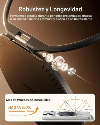 Miniatura 7 de andobil [2026 Ultra-delgado] Agarre magnético para teléfono MagSafe [rotación de 360°] Soporte magnético de anillo de teléfono celular y soporte