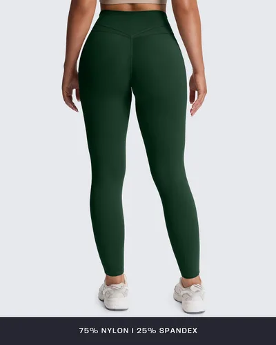 Miniatura 31 de Aoxjox Trinity - Pantalones de yoga de cintura alta con bolsillos para mujer, control de abdomen, cintura cruzada, leggings de entrenamiento suaves