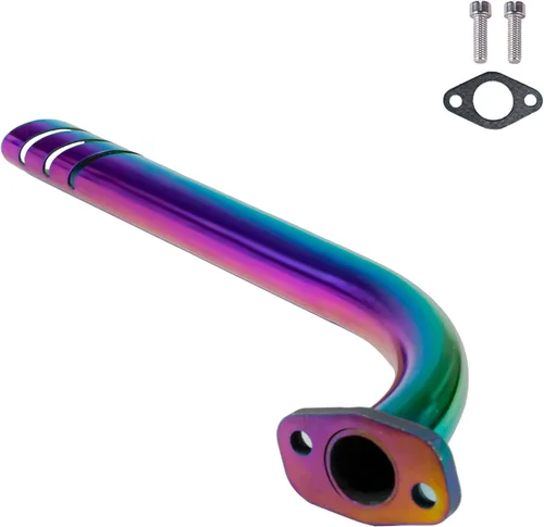 JMCHstore Kit de tubo de escape de cabecera para Lifan 79cc Monster Mega Moto MM80 MMB105, Coleman RB100 105cc, Motovox MBX10 Orxyearth Dirt Kids
