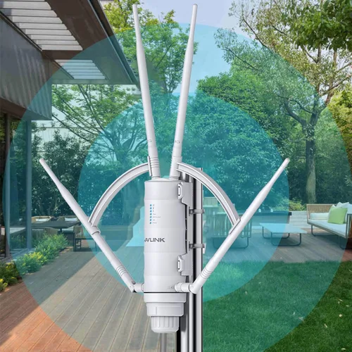 Miniatura 9 de WAVLINK AC1200 Extensor de alcance WiFi al aire libre de largo alcance resistente a la intemperie/Punto de acceso inalámbrico con POE pasivo, Banda