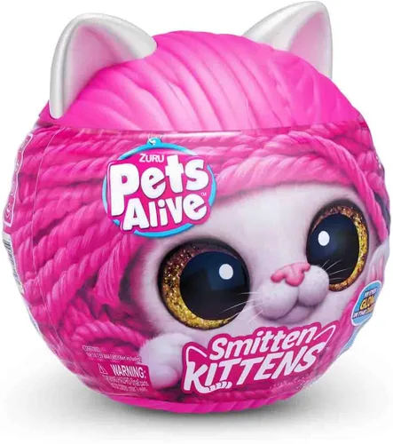 ZURU Pet's Smitten Kitten's Peluche Interactivo Surtido, Pequeño