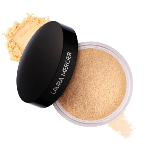 Laura Mercier Polvo de ajuste suelto translúcido, control de brillo las 24 horas, acabado mate suave, impregnado con vitaminas C+ E, uso duradero,