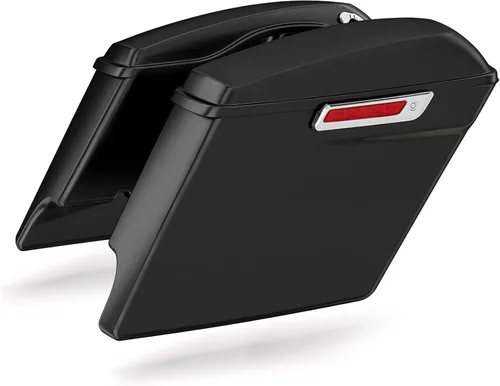 Miniatura 10 de TCMT Alforjas alargadas de 5 pulgadas con llave de cierre para Harley 2014-2024 Touring Road King Electra Street Glide Alforjas Estilo F