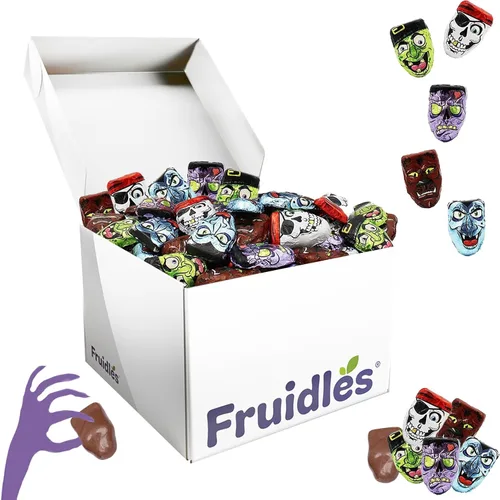 Miniatura 10 de Surtidos de chocolate misterioso de Halloween, rellenos de bolsas de fiesta de chocolate con leche, láminas espeluznantes de diseño de Halloween