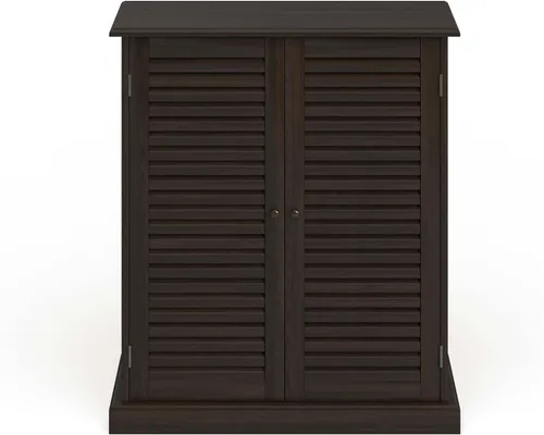 Miniatura 6 de Furniture of America Laires - Zapatero cerrado con 5 estantes, color espresso