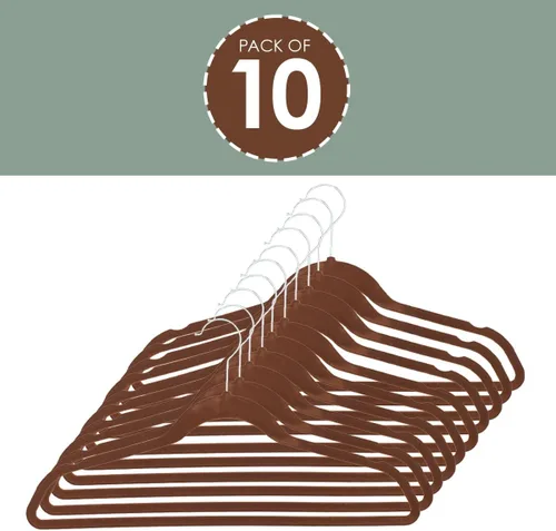 Miniatura 4 de Perchas de terciopelo, 10 unidades (8 colores)